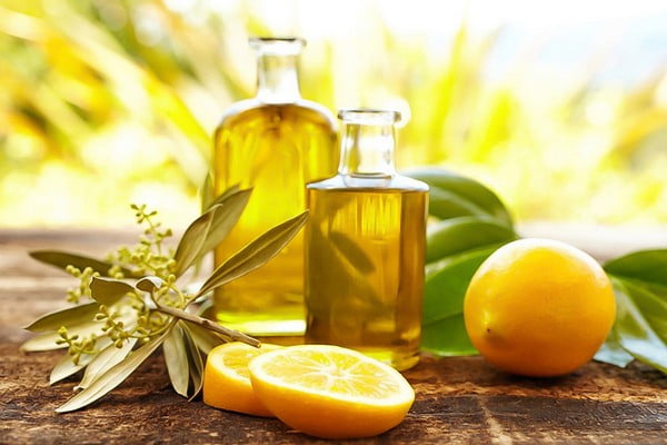 Лимон и масло оливы